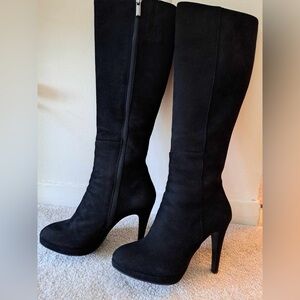 Tall heeled boots